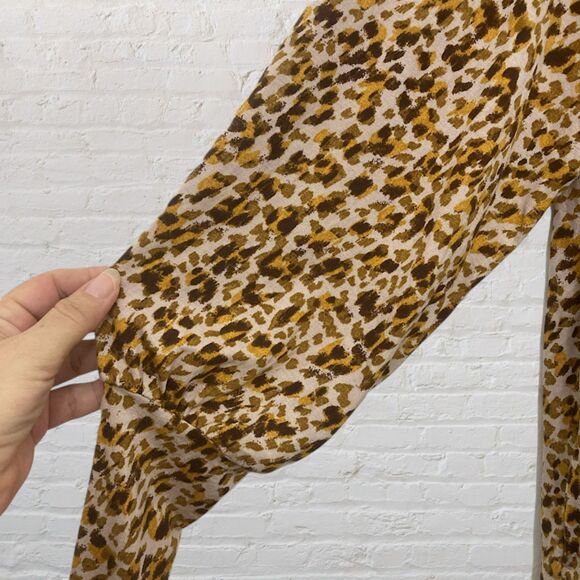 Ann Taylor Leopard Print Turtleneck Top XS - Picture 10 of 15